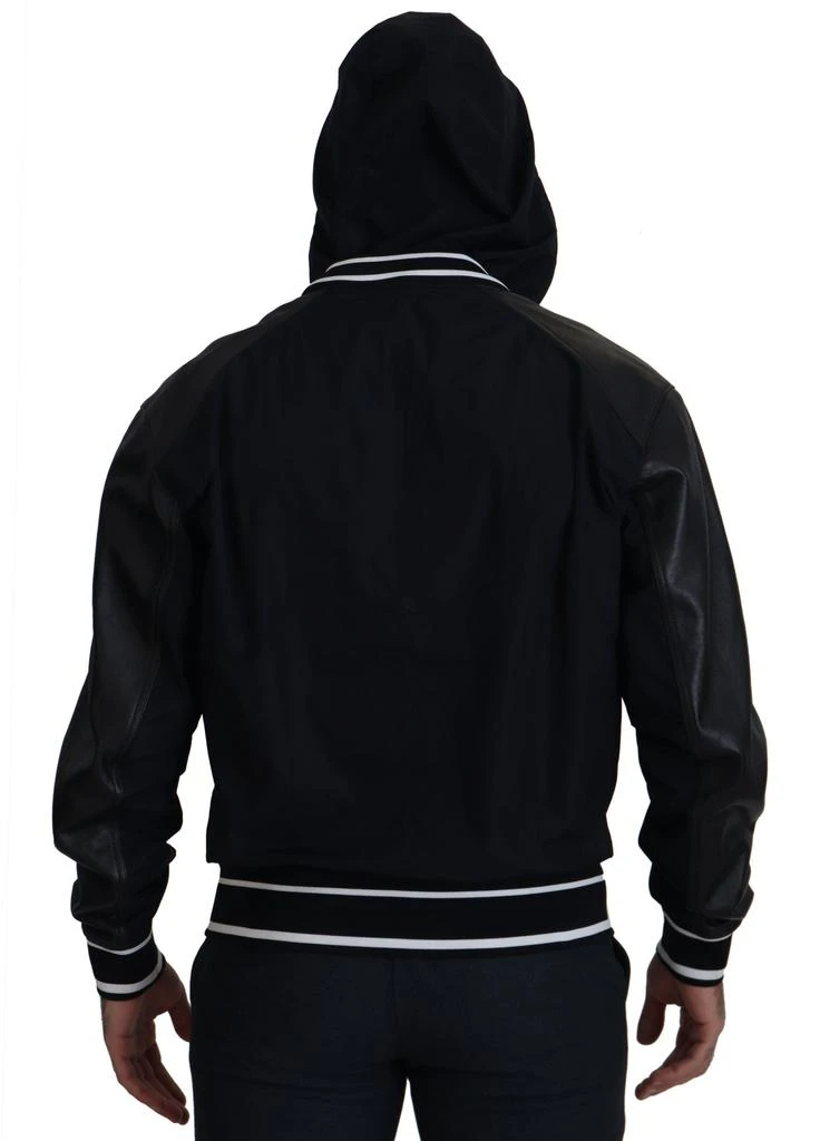 Dolce & Gabbana Dolce & Gabbana Black Polyester Hooded Blouson Coat Jacket 2