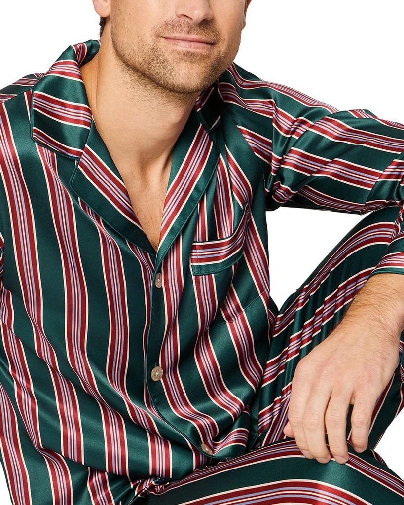 Petite Plume Lancaster Silk Stripe Pajama Set 4