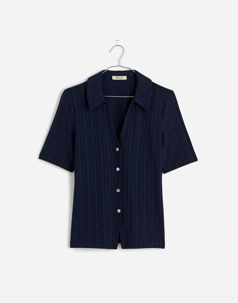 Madewell Cutaway Hem Polo Top 1