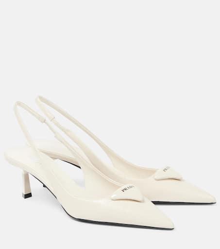 【送料&関税込】Prada Patent Leather Slingback Pumps Prada Patent Leather Slingback Pumps | Saks Fifth Avenue