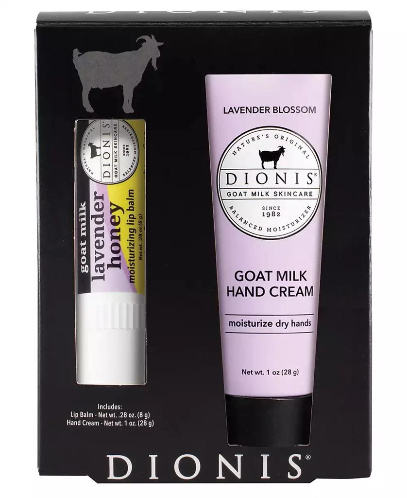 Dionis 2-Pc. Lavender Honey Goat Milk Lip Balm and Hand Cream Set