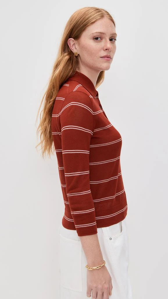 Vince Striped Pique Polo 3