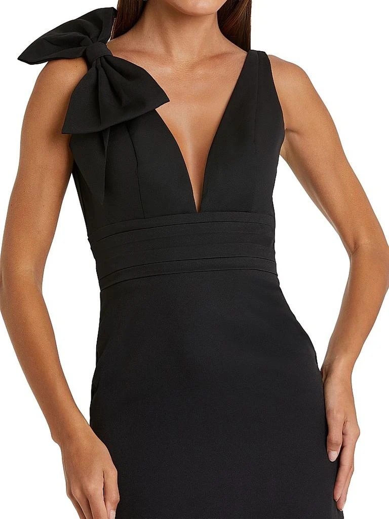 Mac Duggal Bow-Detailed Crepe Mermaid Gown 3