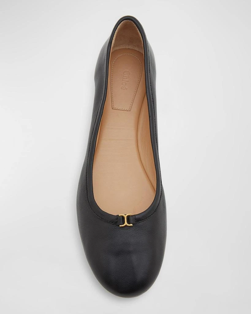 Chloé Marcie Leather Ballerina Flats 5