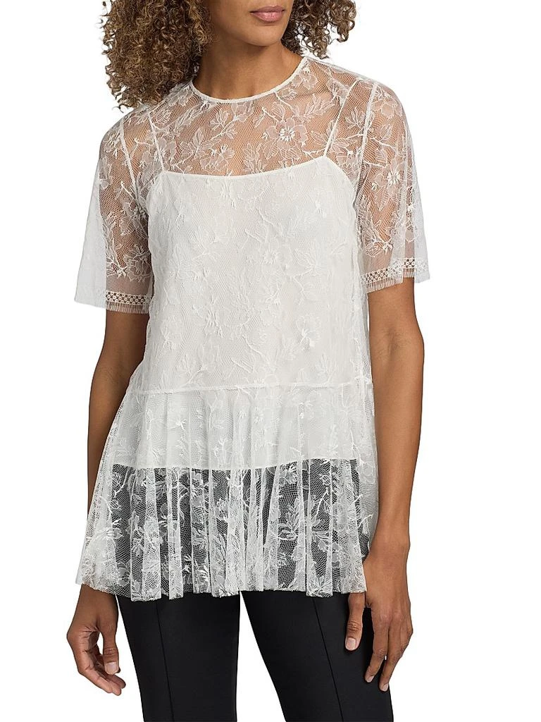 ADAM LIPPES Dido Chantilly Lace Top 3