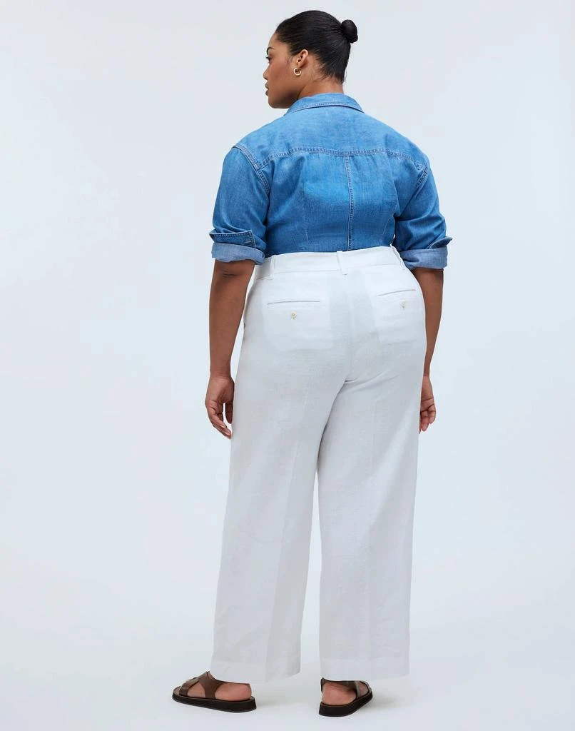 Madewell The Plus Harlow Wide-Leg Pant in 100% Linen 4