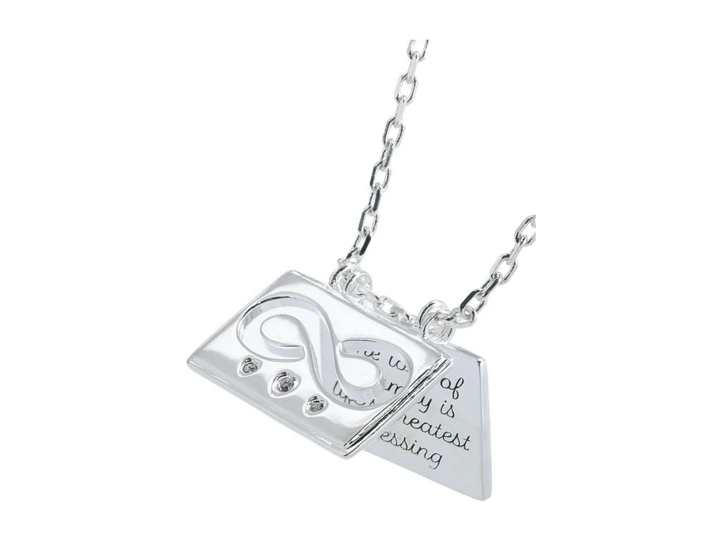 Alex and Ani Family and Infinity Flip Charm Adjustable Necklace 3