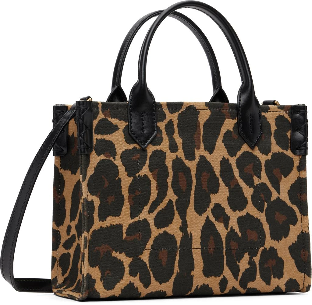 Balmain Brown 
Black B-Army Small Leopard Print Bag 3