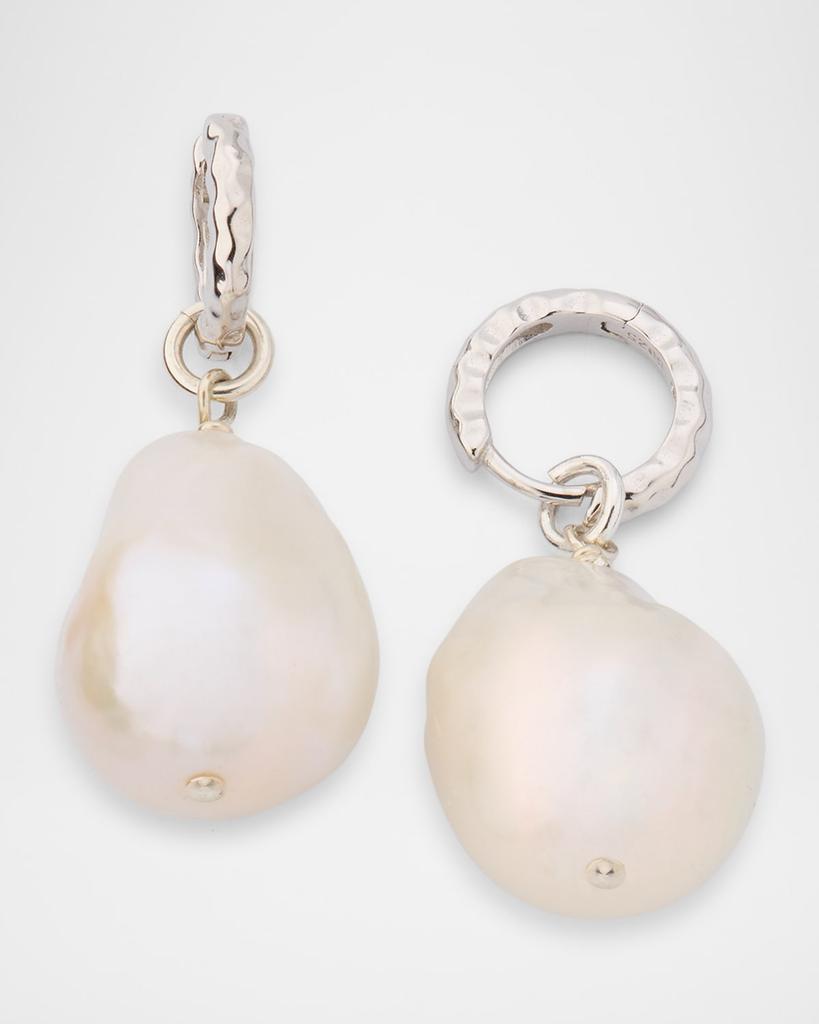 Margo Morrison Sterling Silver Cultured Pearl Drop Earrings