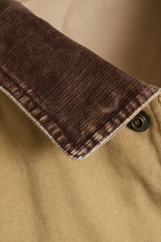 John Elliott Corduroy-trimmed cotton-canvas jacket 4