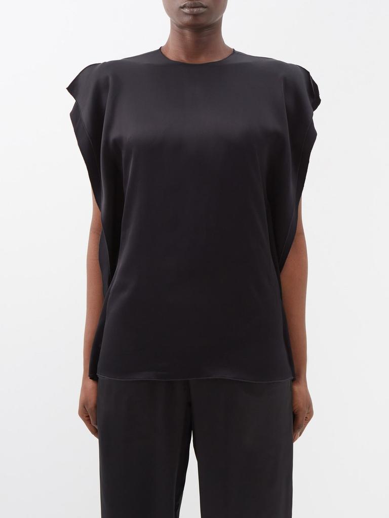 Toteme Cap-sleeve satin top