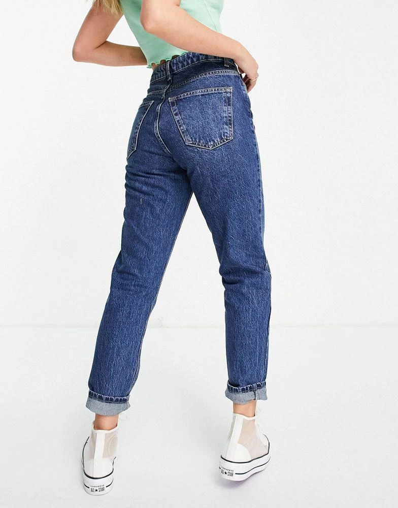 Topshop Topshop mom jeans in indigo 2