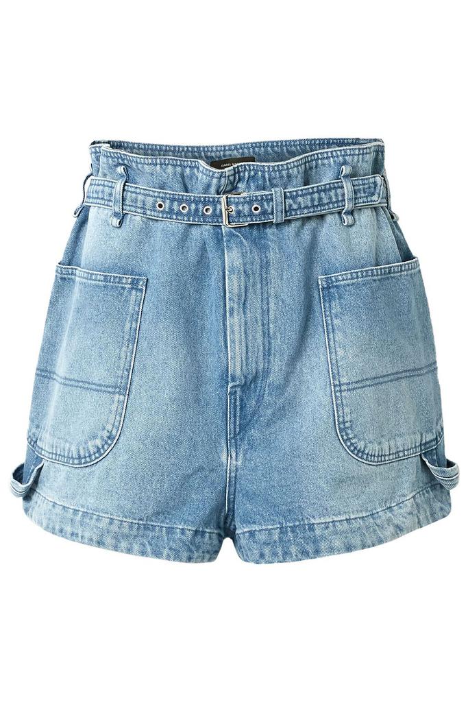 Isabel Marant Belted denim shorts