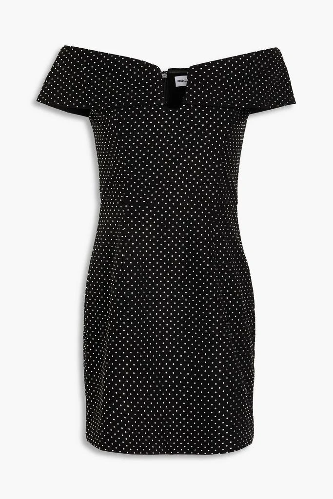 princess polly baby blue dress Plus Black Mesh Ruched Bardot Midi Dress main image 0