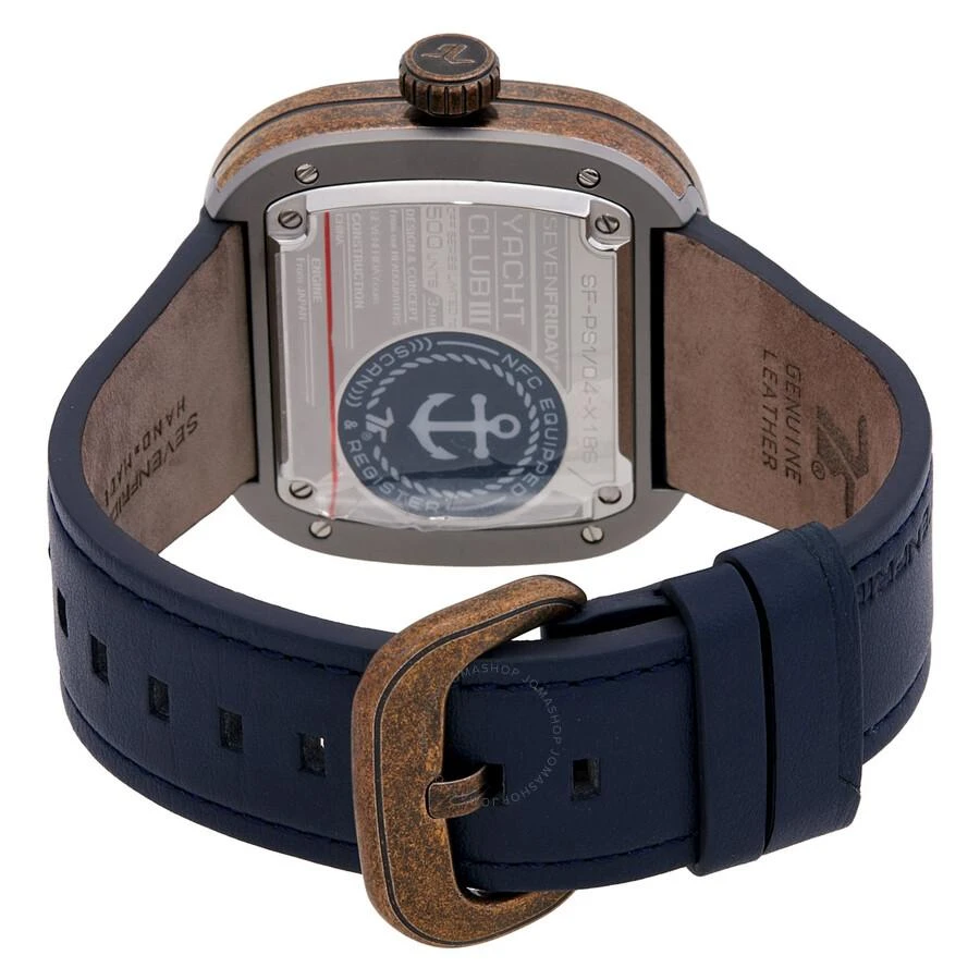 Sevenfriday Classic Skeletonized Blue Gold Dial Men's Watch PS1/04 3