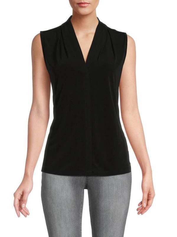 Calvin Klein V Neck Sleeveless Top 1