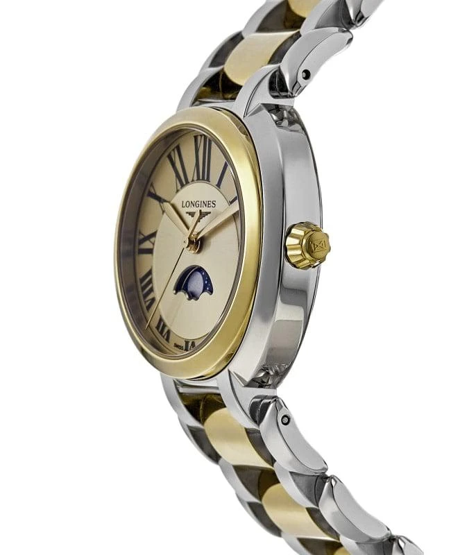Longines Longines Primaluna Quartz 30mm Gilt Dial Steel and Yellow Gold Women's Watch L8.115.5.31.7 3