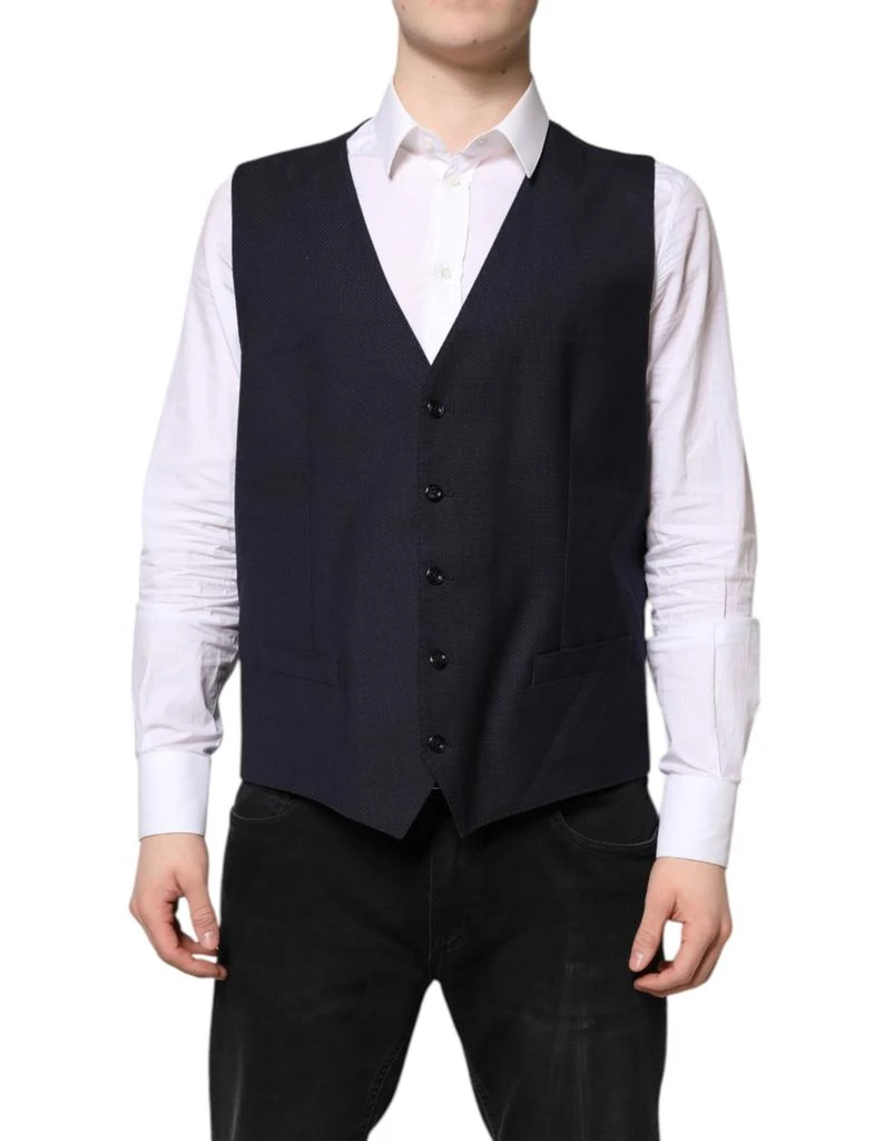 Dolce 
Gabbana Wool Waistcoat Dress Formal Men
s Vest (Pre-Owned)