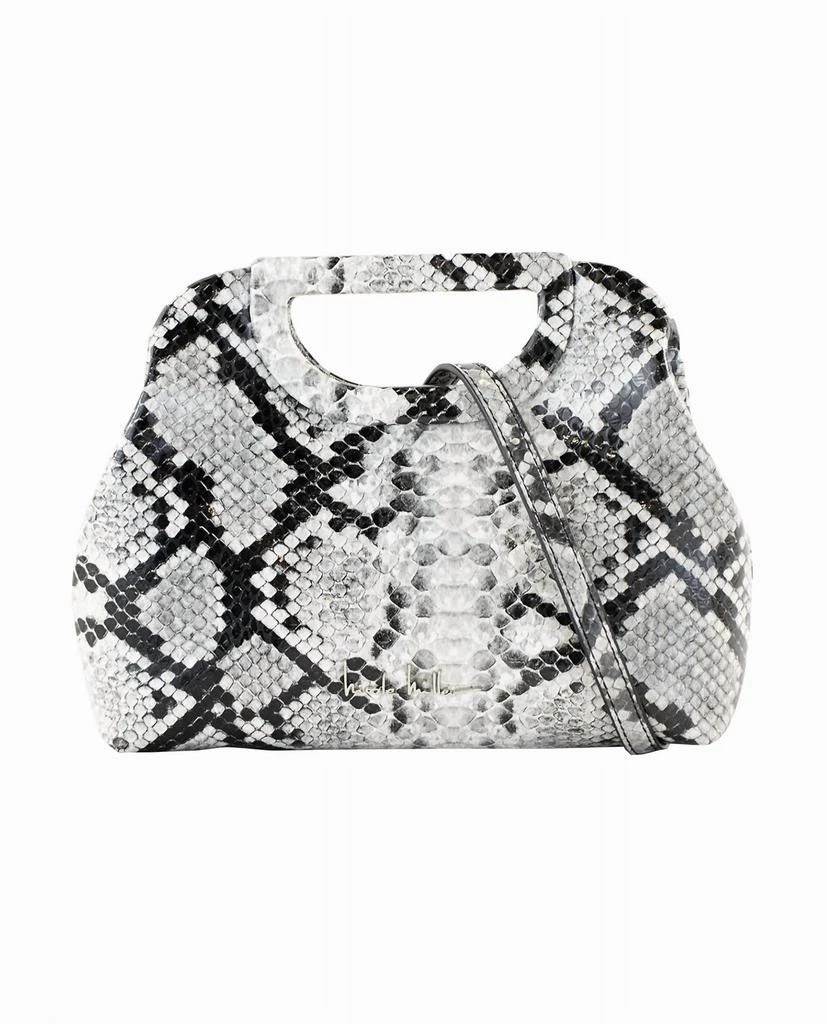 Nicole Miller Women's Integrated Handle Clutch In Nm Grey 1