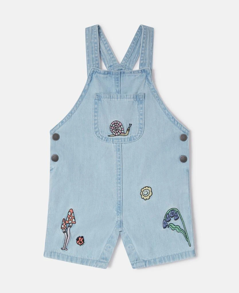 Stella McCartney Stella McCartney - Woodland Friends Denim Dungarees, Blue, Size: 12m 1