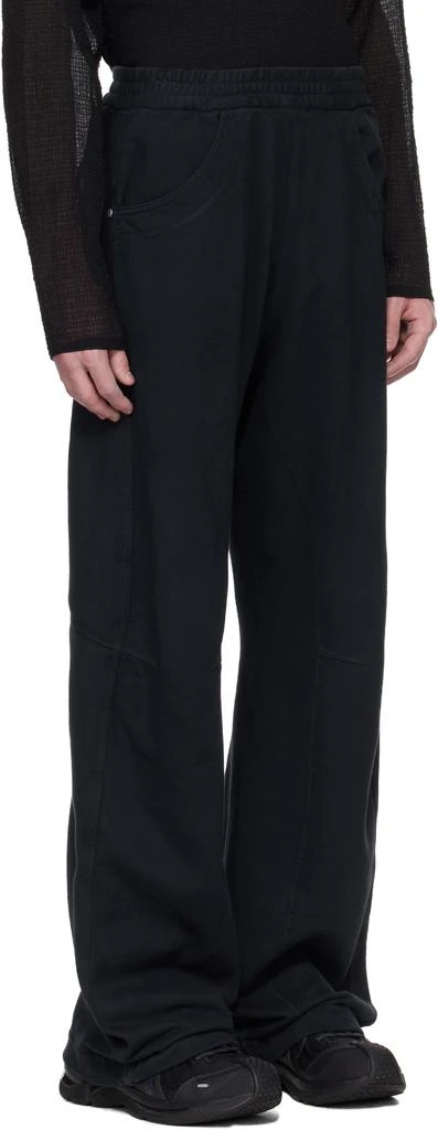 Omar Afridi Navy Knee Darted Flare Sweatpants 2
