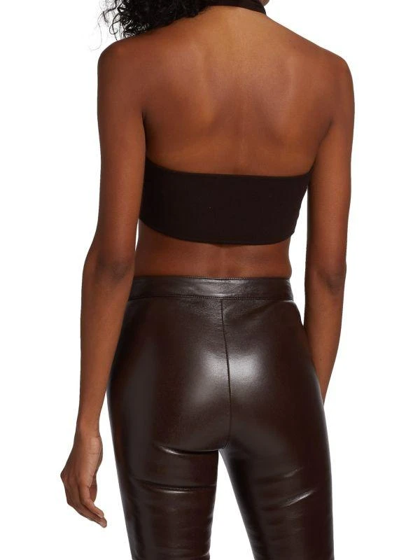 Zeynep Arçay Cropped Twisted Halterneck Top 2