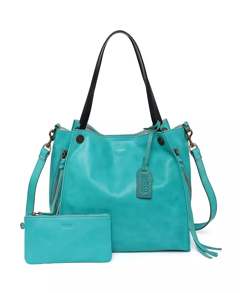 OLD TREND Women's Genuine Leather Daisy Tote Bag 1