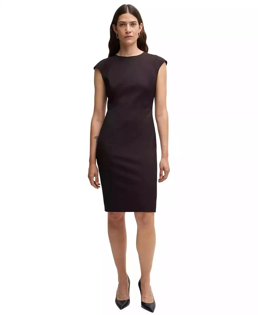 Women's Virgin-Wool Slim-Fit Dress  On Sale Now with Up to 52% Off |  Discover Exclusive Deals & Savings at BeyondStyle  Authentic Hugo Boss  dress|women's fashion, shoes & accessories|dresses with Limited-Time