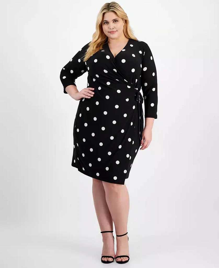 Anne Klein Plus Size Classic Wrap Dress 1