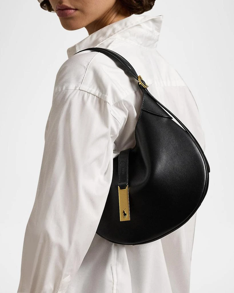 Ralph Lauren Small Sport Leather Shoulder Bag 2