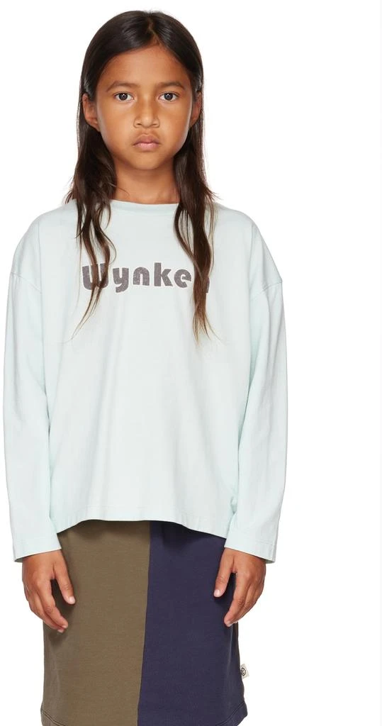 Wynken Kids Blue Logo Long Sleeve T-Shirt 1