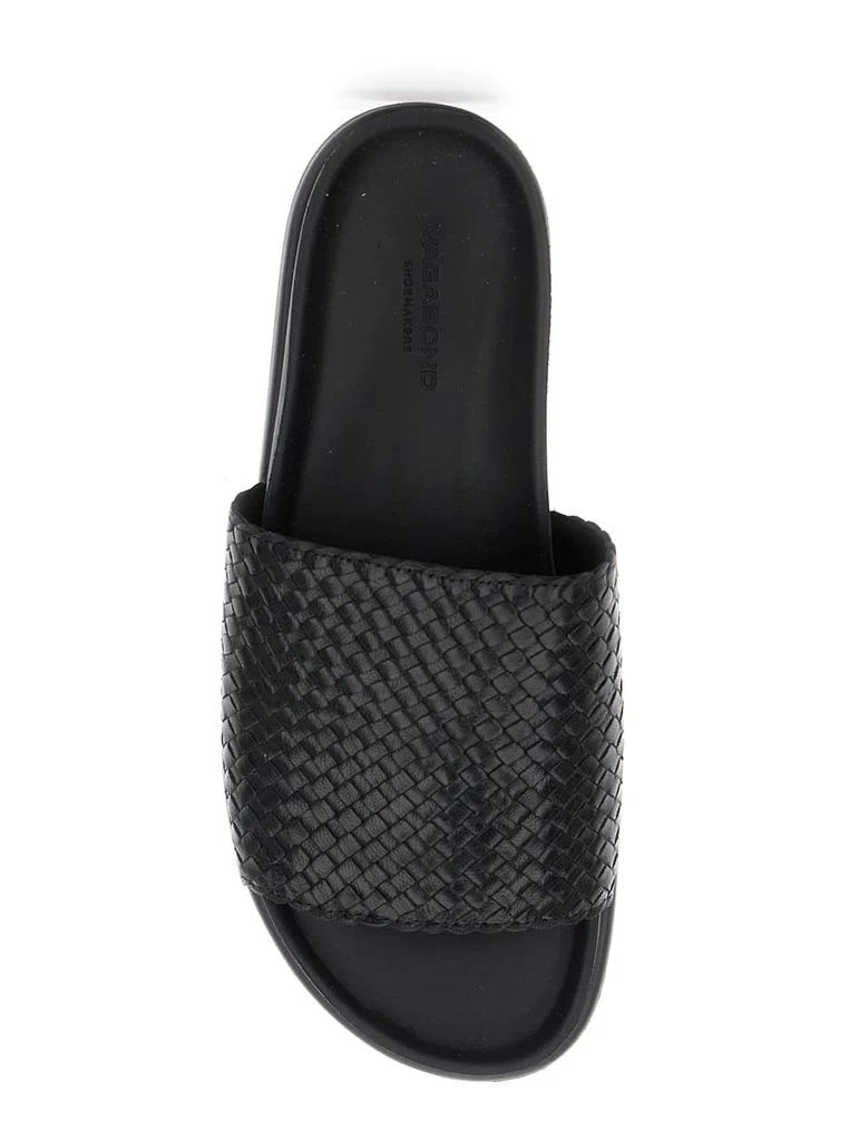 Vagabond Black Sandals With Braided Design In Leather Woman 2