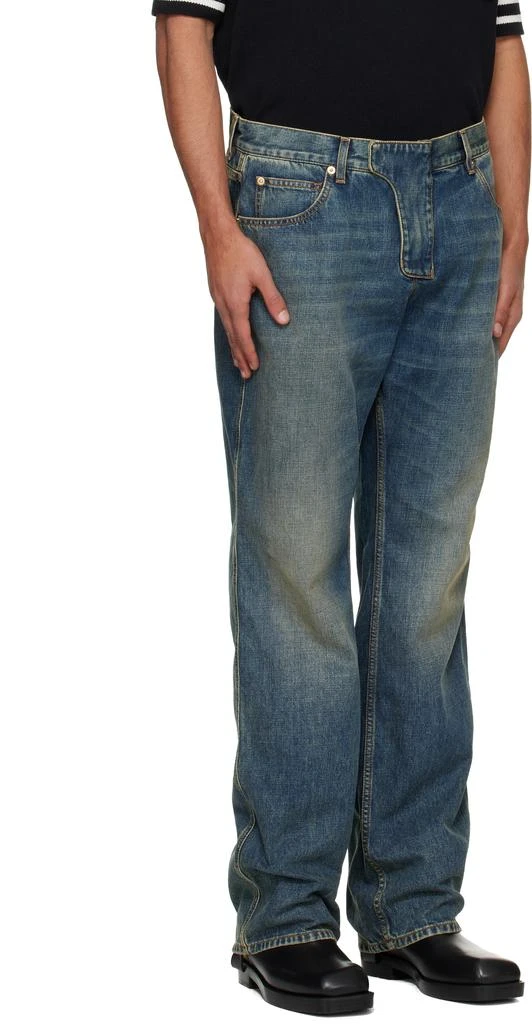 Balmain Blue Low Waist Jeans 2