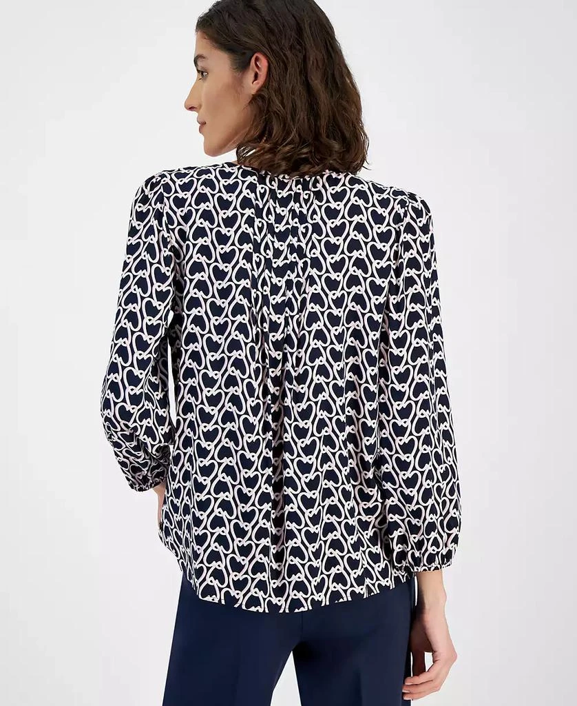 Tommy Hilfiger Women's Heartlock Pintuck Long-Sleeve Blouse 4