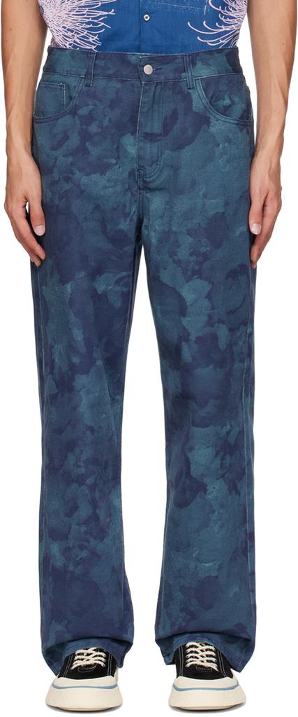 Double Rainbouu Blue Recovery Jeans