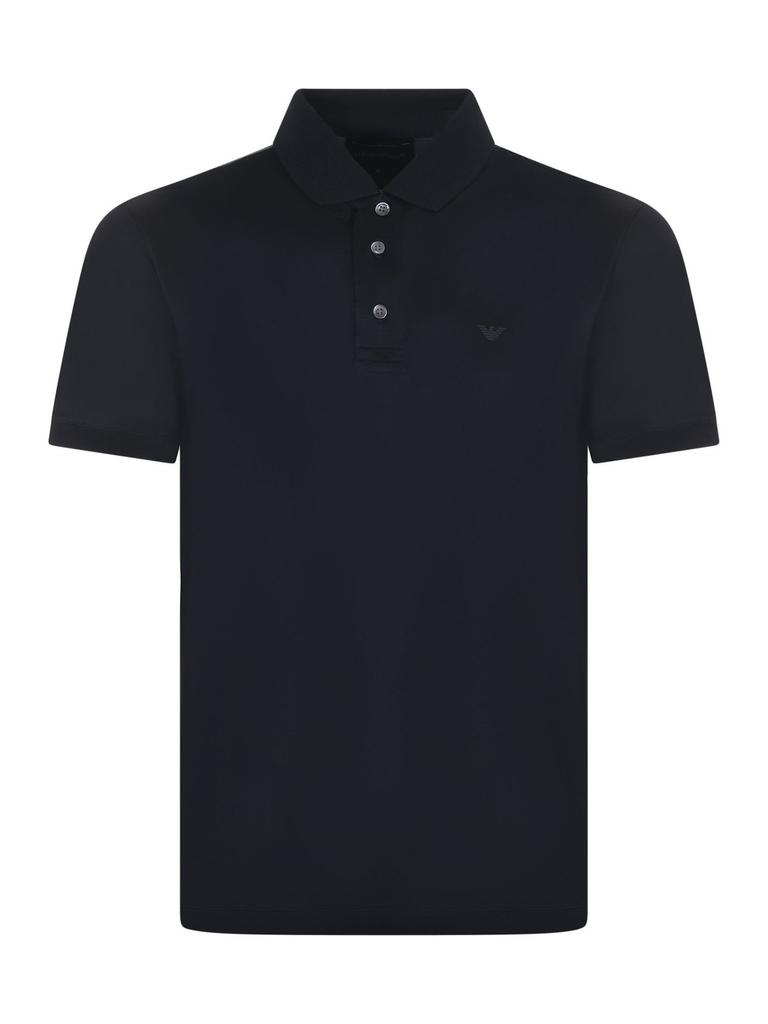 Emporio Armani Emporio Armani Logo Printed Short-Sleeved Polo Shirt