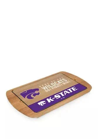 Toscana NCAA Kansas State Wildcats Billboard Glass Top Serving Tray