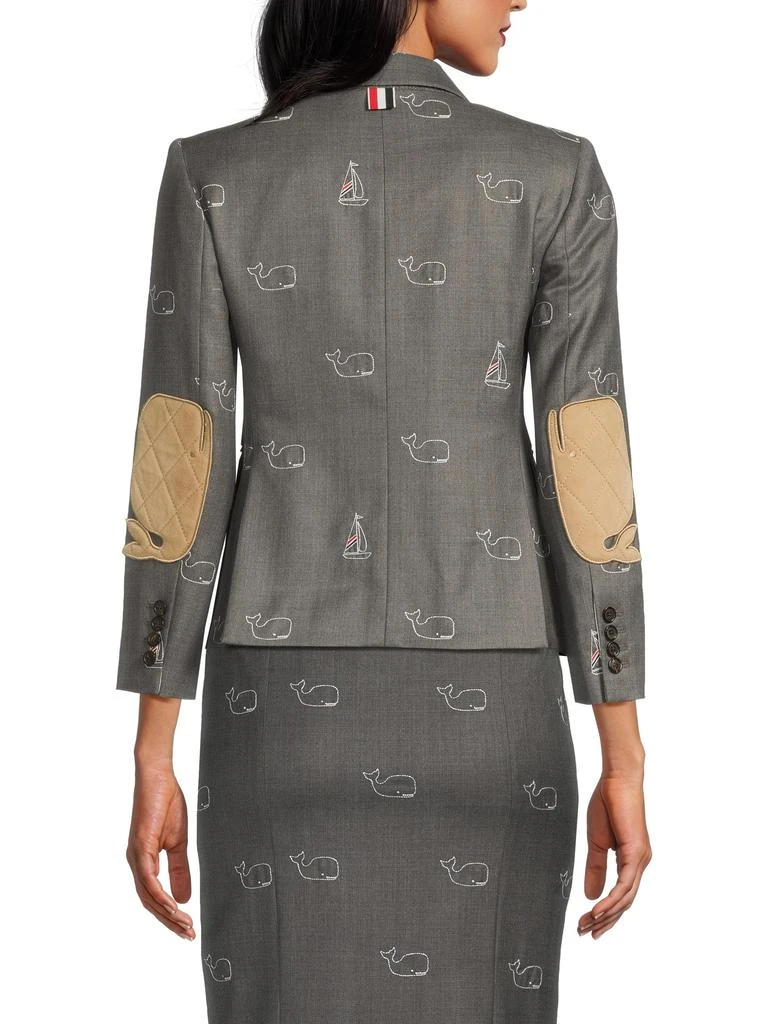 Thom Browne ​Whale 
Sailboat Wool Sport Coat 2