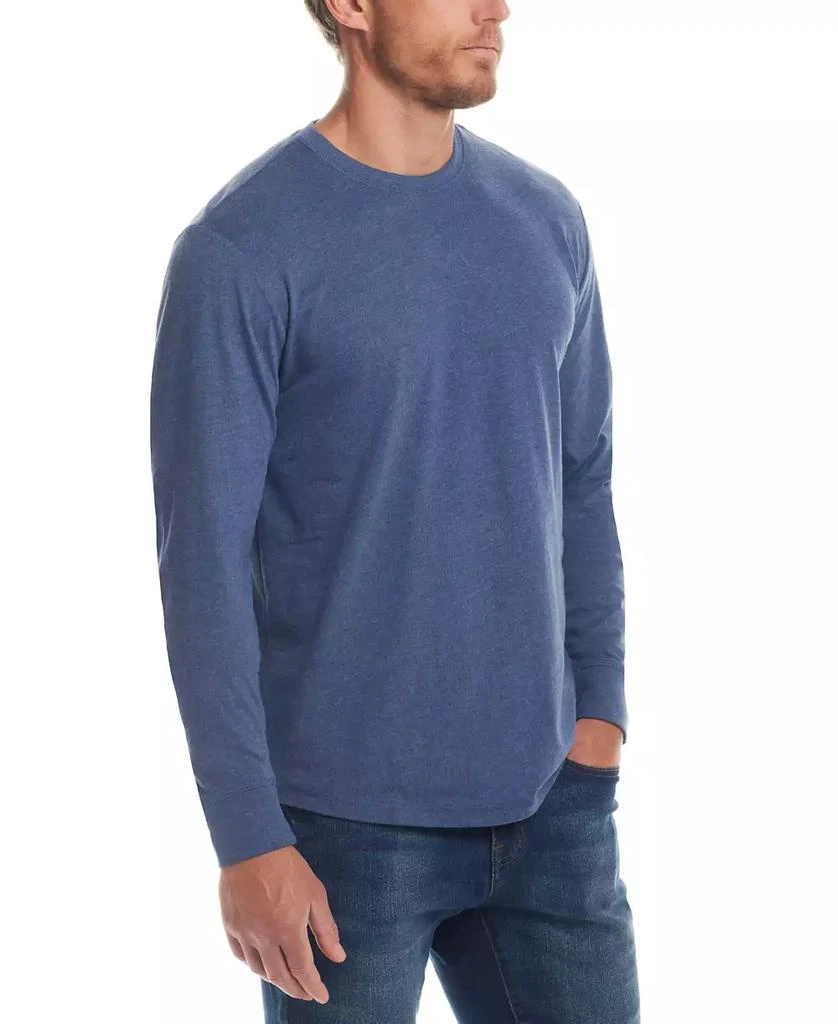 Weatherproof Vintage Men's Long Sleeved Brushed Jersey Crew Neck T-shirt 4