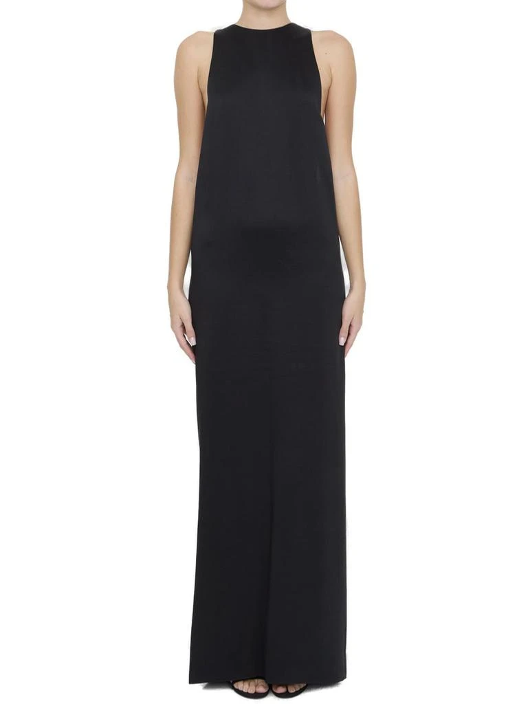 Yves Saint Laurent Saint Laurent Back-Tie Sleeveless Dress 1