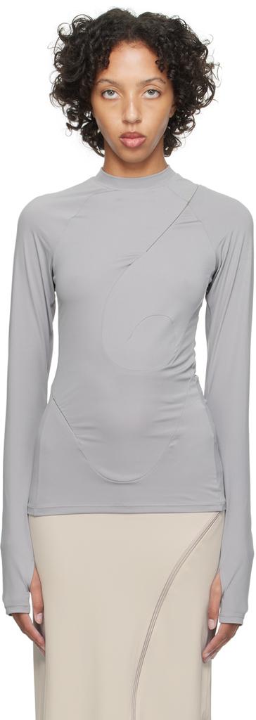 Post Archive Faction Gray 5.1 Center Long Sleeve T-Shirt