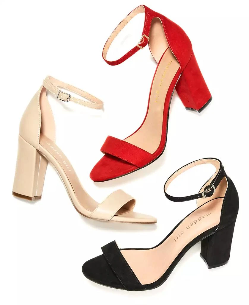 Madden Girl Bella Two-Piece Block Heel Sandals 7