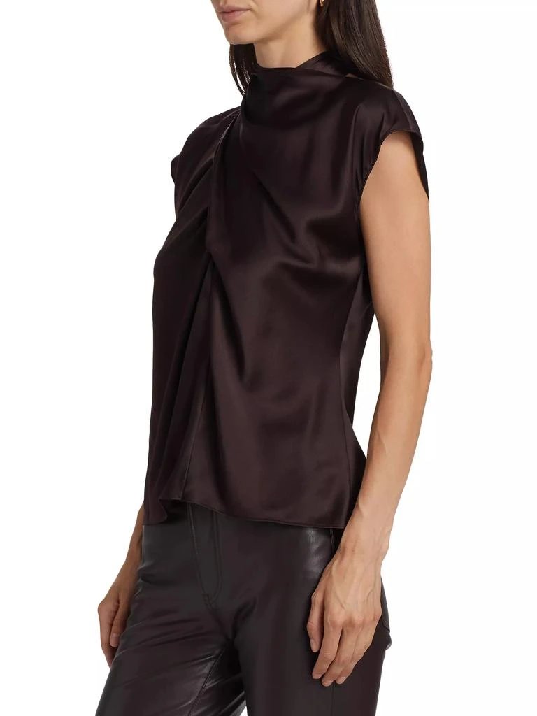 VERONICA BEARD Leilany Silk-Blend Wrap Top 4