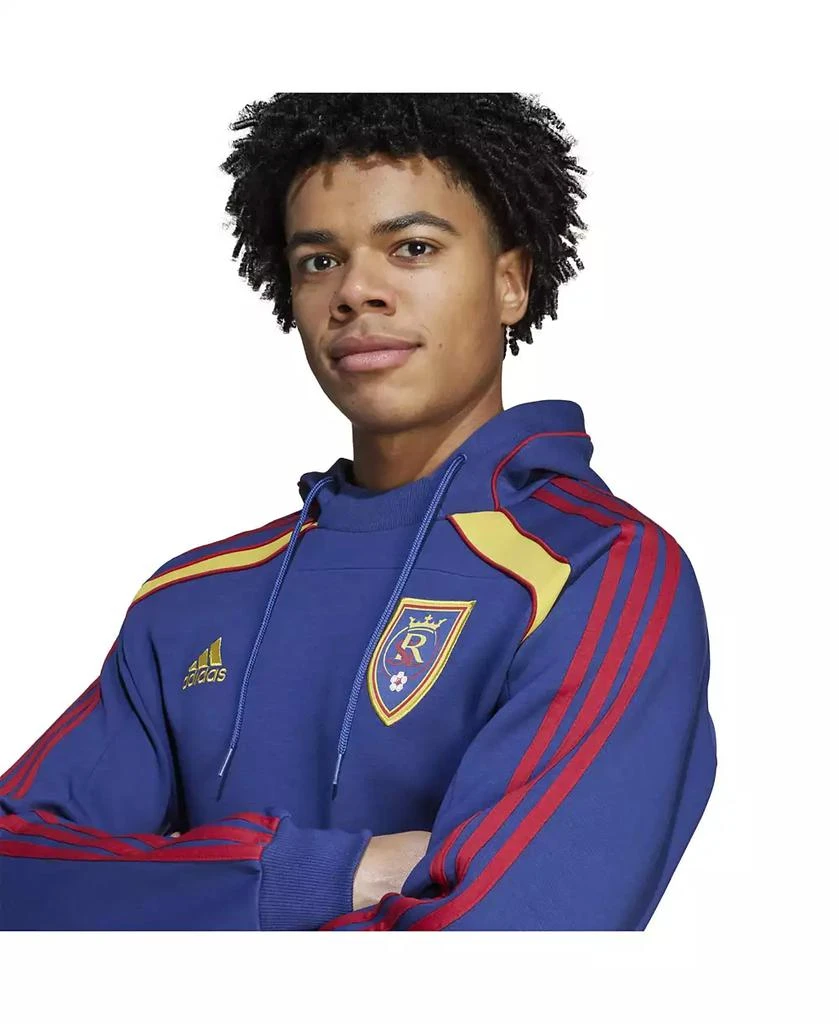 Adidas Men's Blue Real Salt Lake 2025 Travel Pullover Hoodie 5