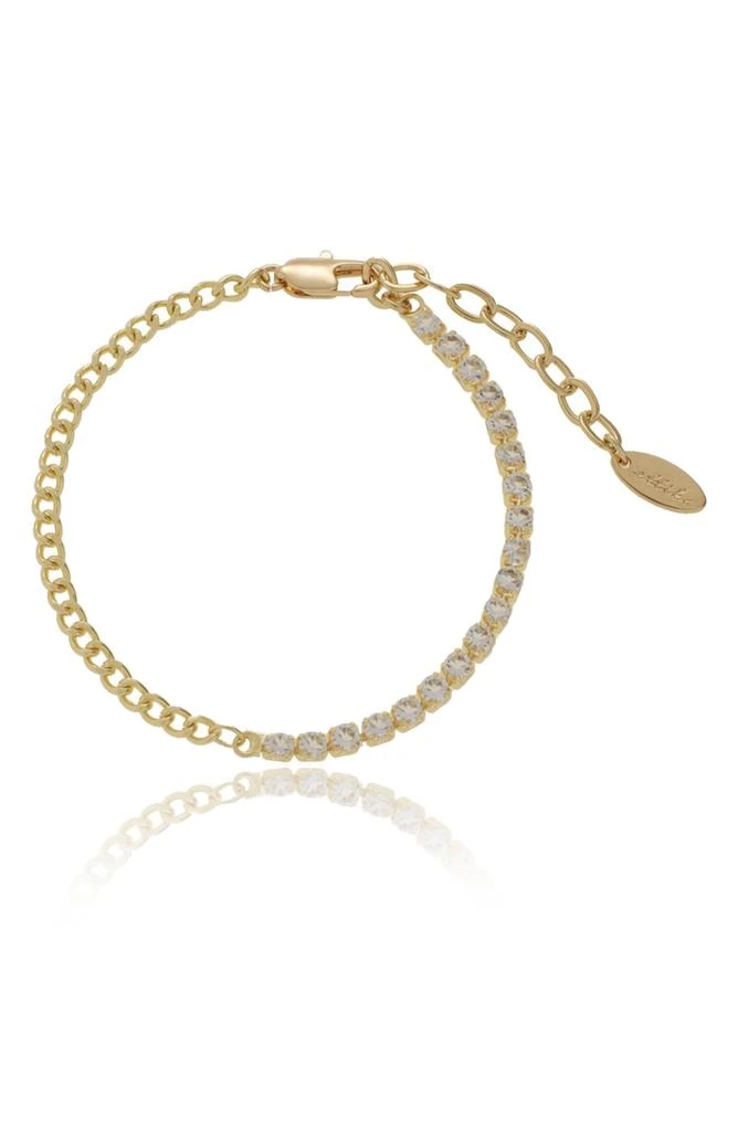 Ettika Jewelry Crystal 
Curb Chain Bracelet