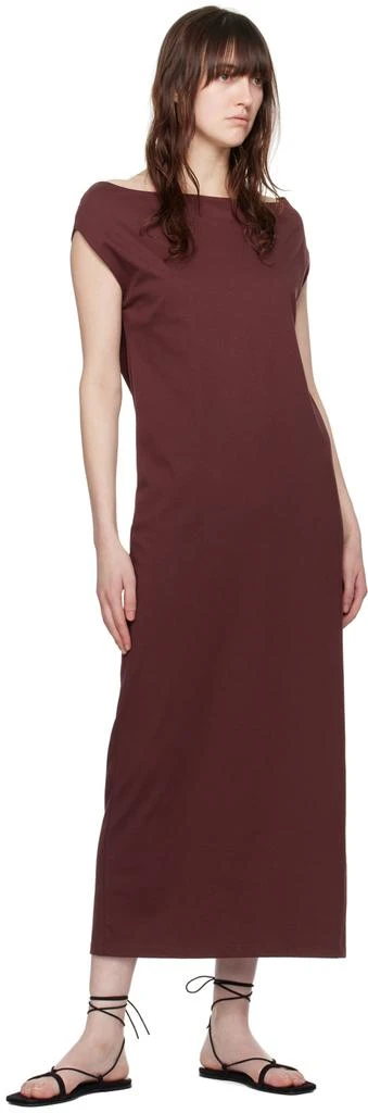Loulou Studio Burgundy Martial Maxi Dress 4