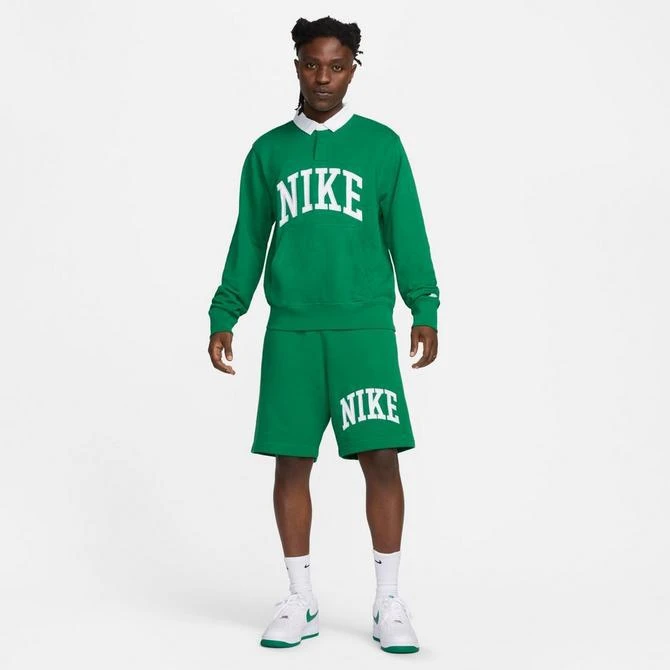 NIKE Men's Nike Club Fleece Long-Sleeve Fleece Polo Shirt 2