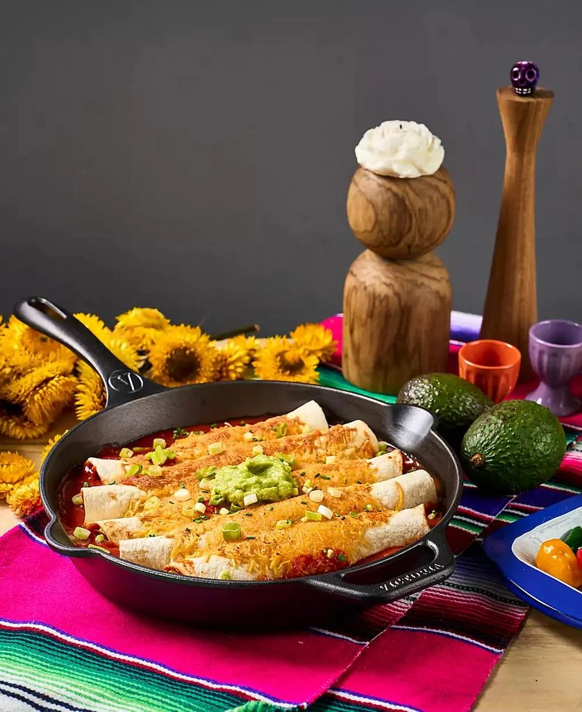 Victoria Cast Iron 12" Skillet with Helper Handle 5