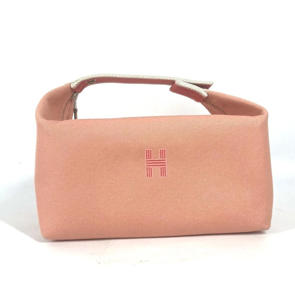 Hermes Canvas Handbag Pouch Vanity Bag (Pre-Owned)