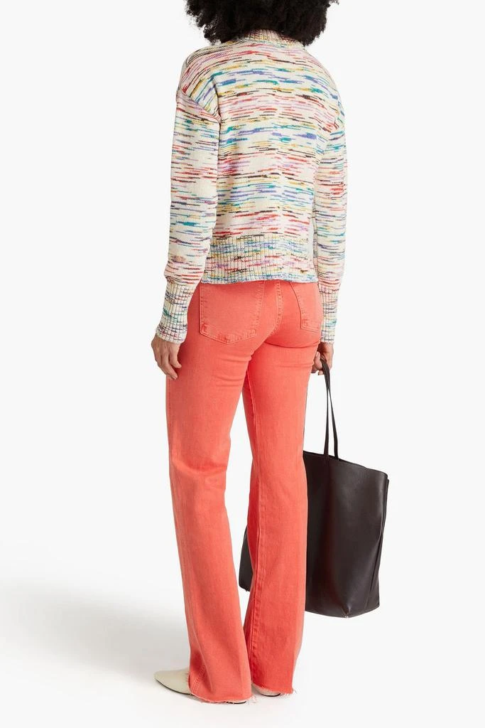 VERONICA BEARD Genora marled cotton-blend sweater 3